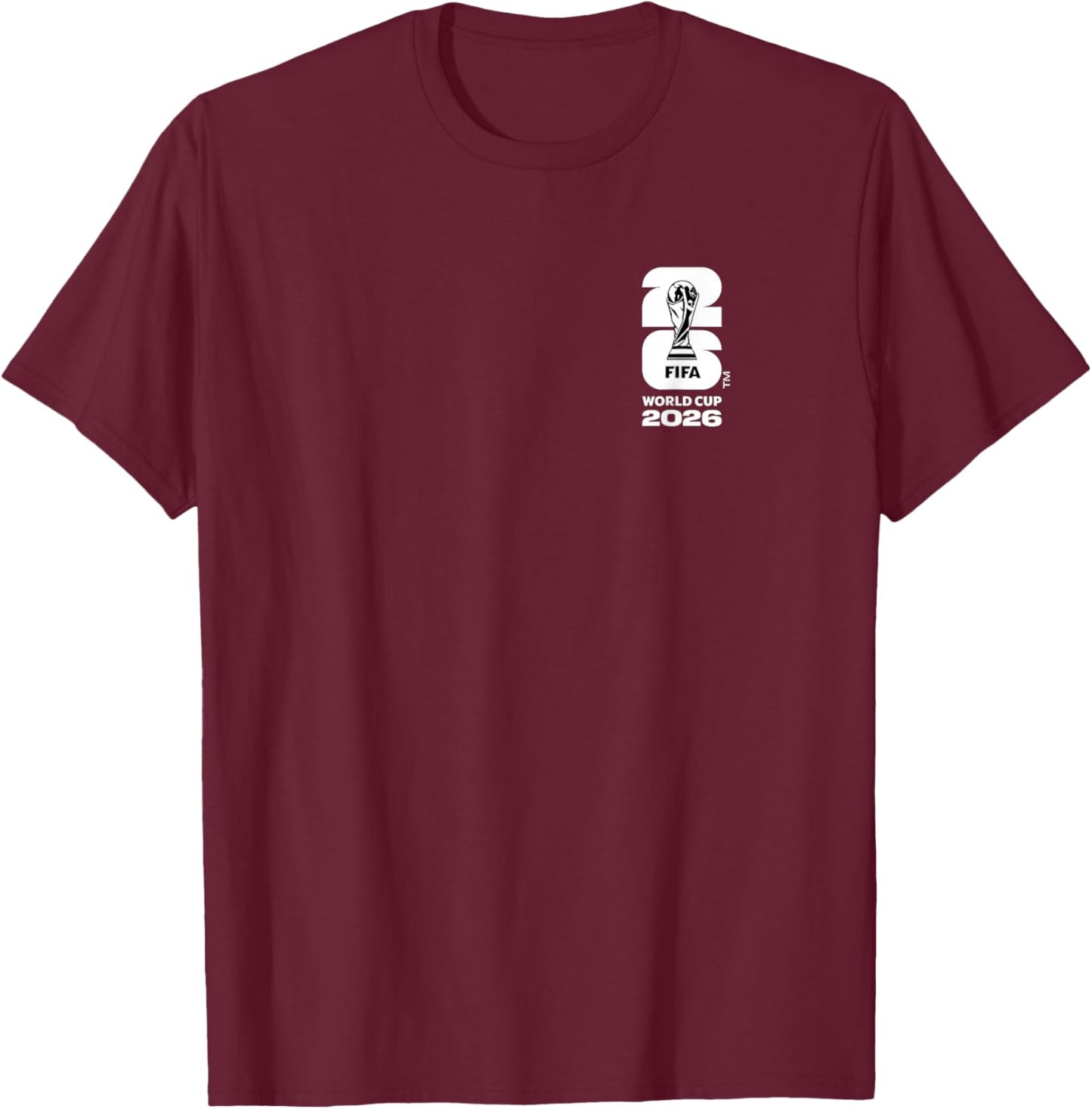 FIFA World CUP26 Egypt Country Ball T-Shirt - T-Shirt | Maroon
