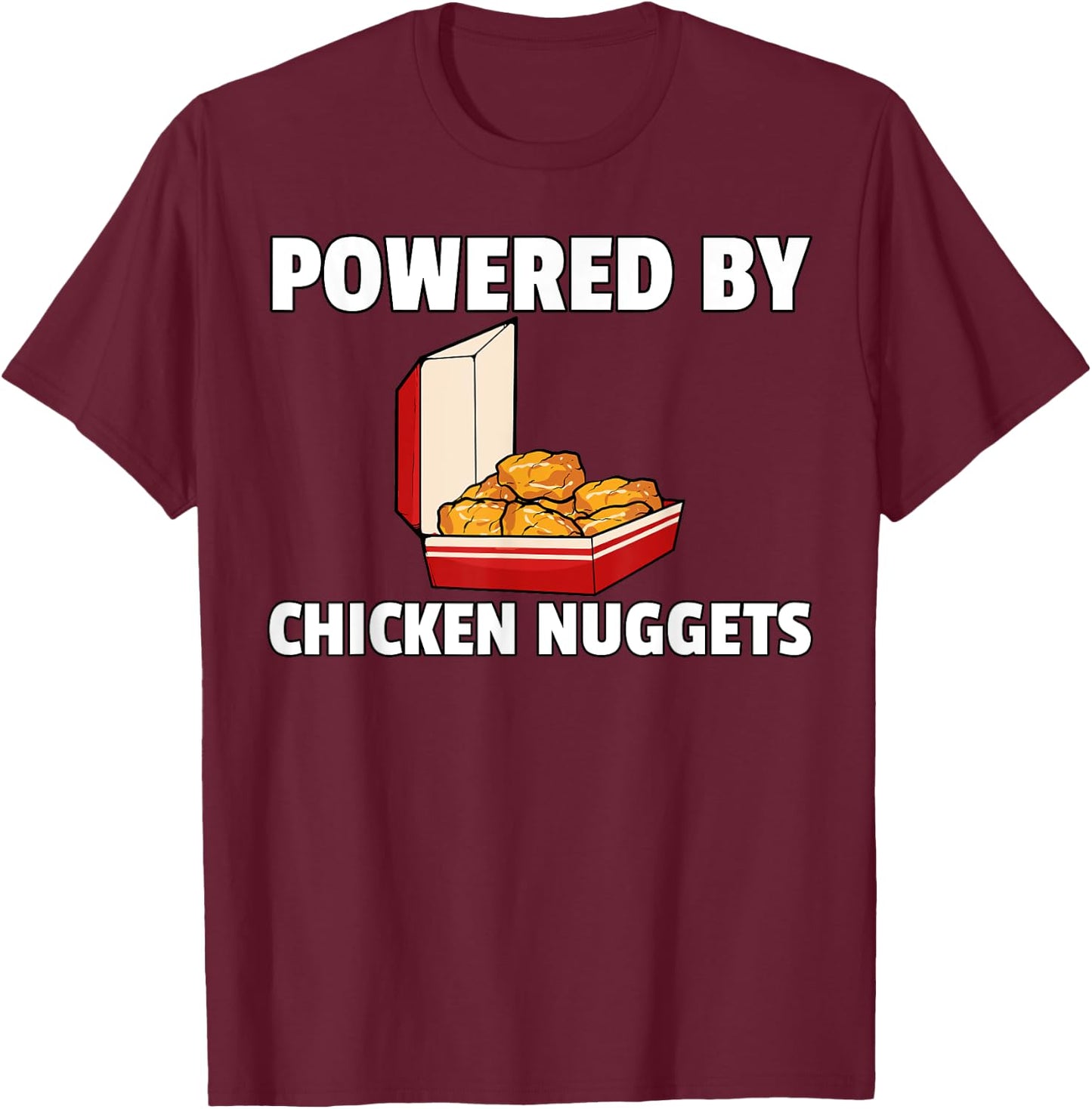 Chicken Nugget Funny Chicken Nuggs T-Shirt - T-Shirt | Maroon