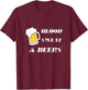 Blood Sweat And Beers T-Shirt - T-Shirt | Maroon