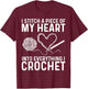 Funny Crochet Design Women Crocheting Crochet Lover T-Shirt - T-Shirt | Maroon