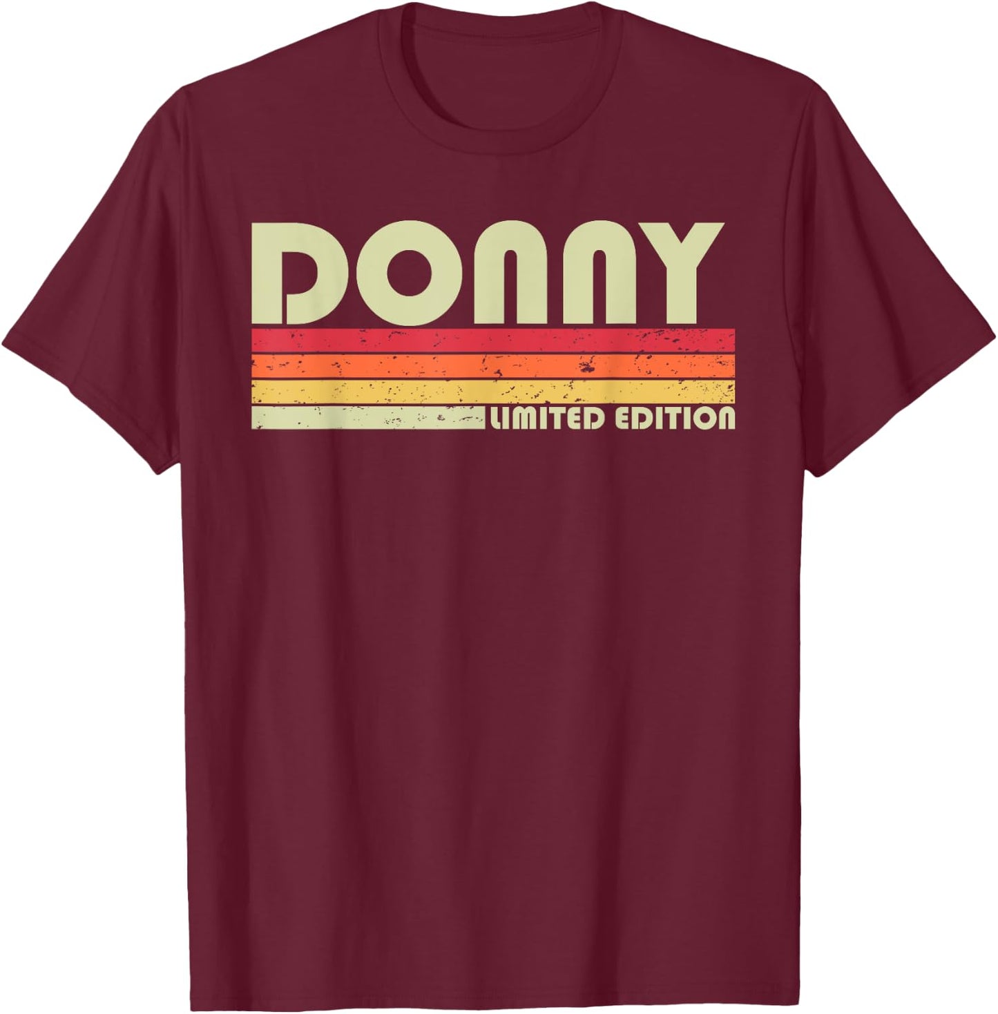 DONNY Gift Name Personalized Funny Retro Vintage Birthday T-Shirt - T-Shirt | Maroon