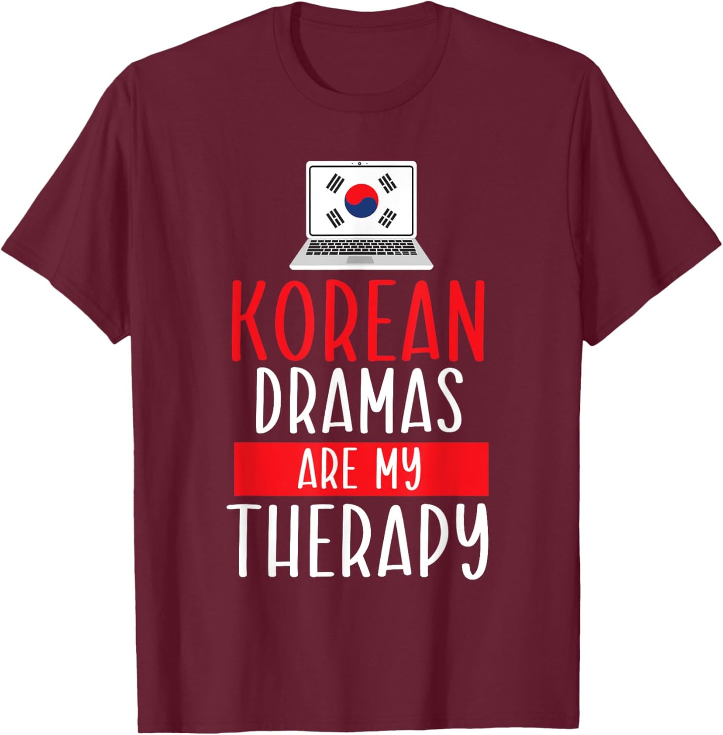K Drama Oppa Korean Drama Finger Heart Saranghae K-Drama T-Shirt - T-Shirt | Maroon