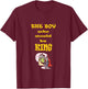 Kids The Boy who Would be King Medieval Times Costume T-Shirt - T-Shirt | Maroon