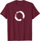 Enso, Zen, Circle, Buddha Meditation Japan Calligraphy Yoga T-Shirt - T-Shirt | Maroon
