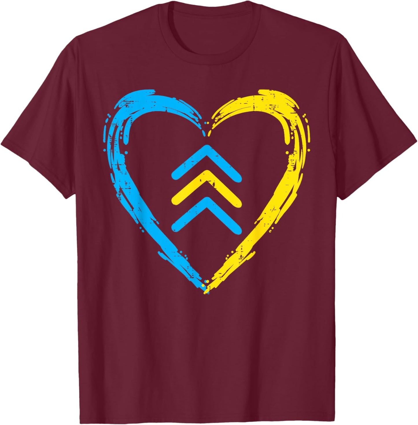 Down Syndrome Awareness Arrows Trisomy 21 T21 Men Women Kids T-Shirt - T-Shirt | Maroon