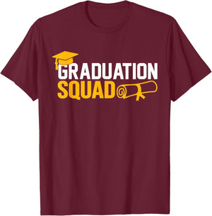 Graduation Squad Class Of 2026 Graduation T-Shirt - T-Shirt | Maroon