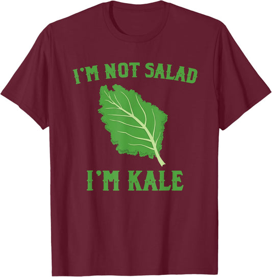 Funny Kale Costume Vegetarian Love Salad T-Shirt - T-Shirt | Maroon