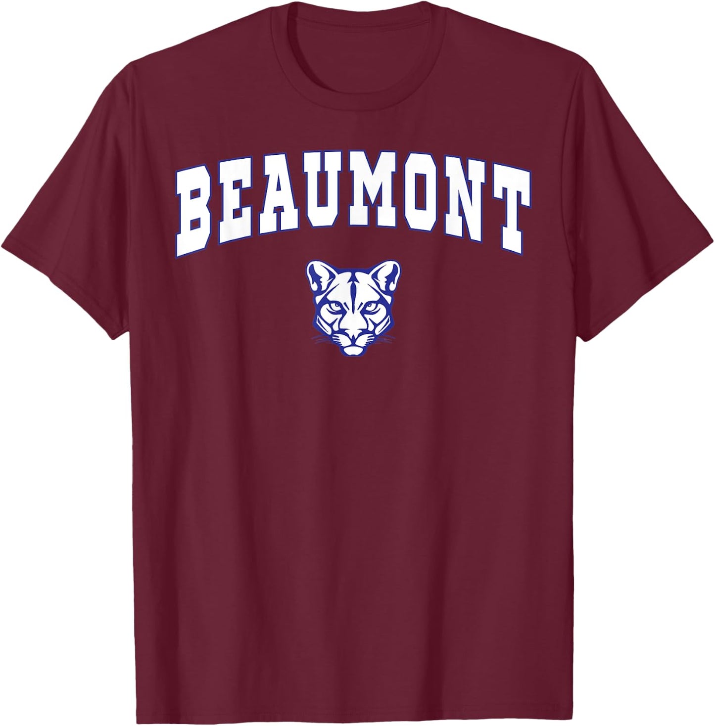 Beaumont High School Cougars C2 T-Shirt - T-Shirt | Maroon