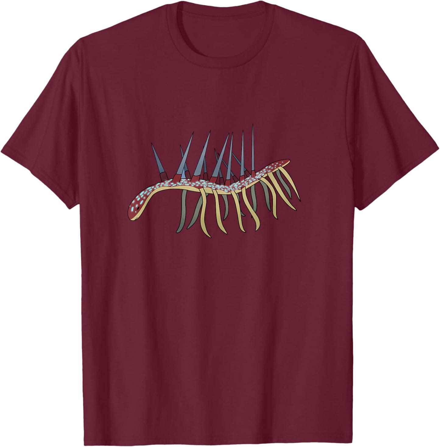 Hallucigenia T-Shirt - T-Shirt | Maroon