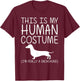 Dachshund Easy Halloween Human Costume Sausage Dog DIY Gift T-Shirt - T-Shirt | Maroon