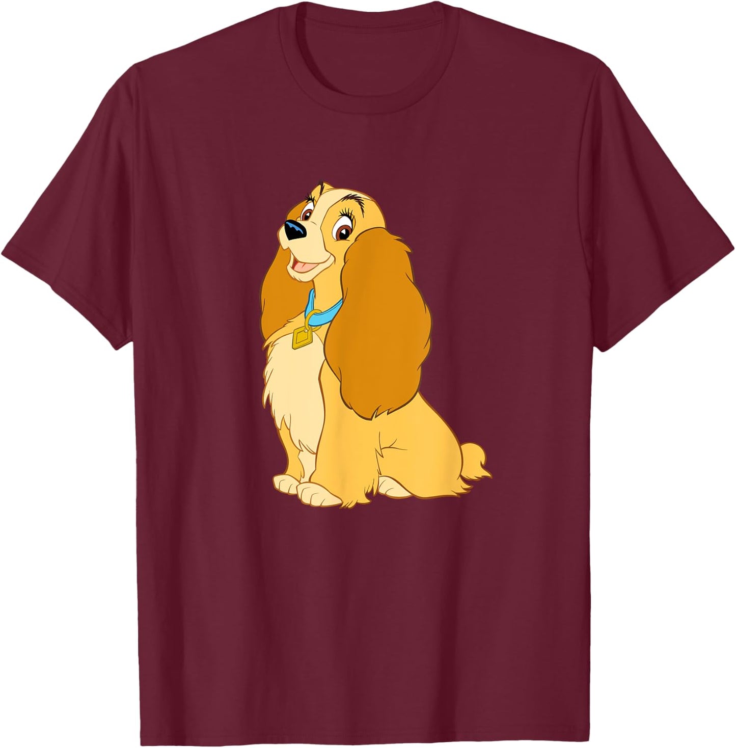 Disney Lady and the Tramp Lady T-Shirt - T-Shirt | Maroon