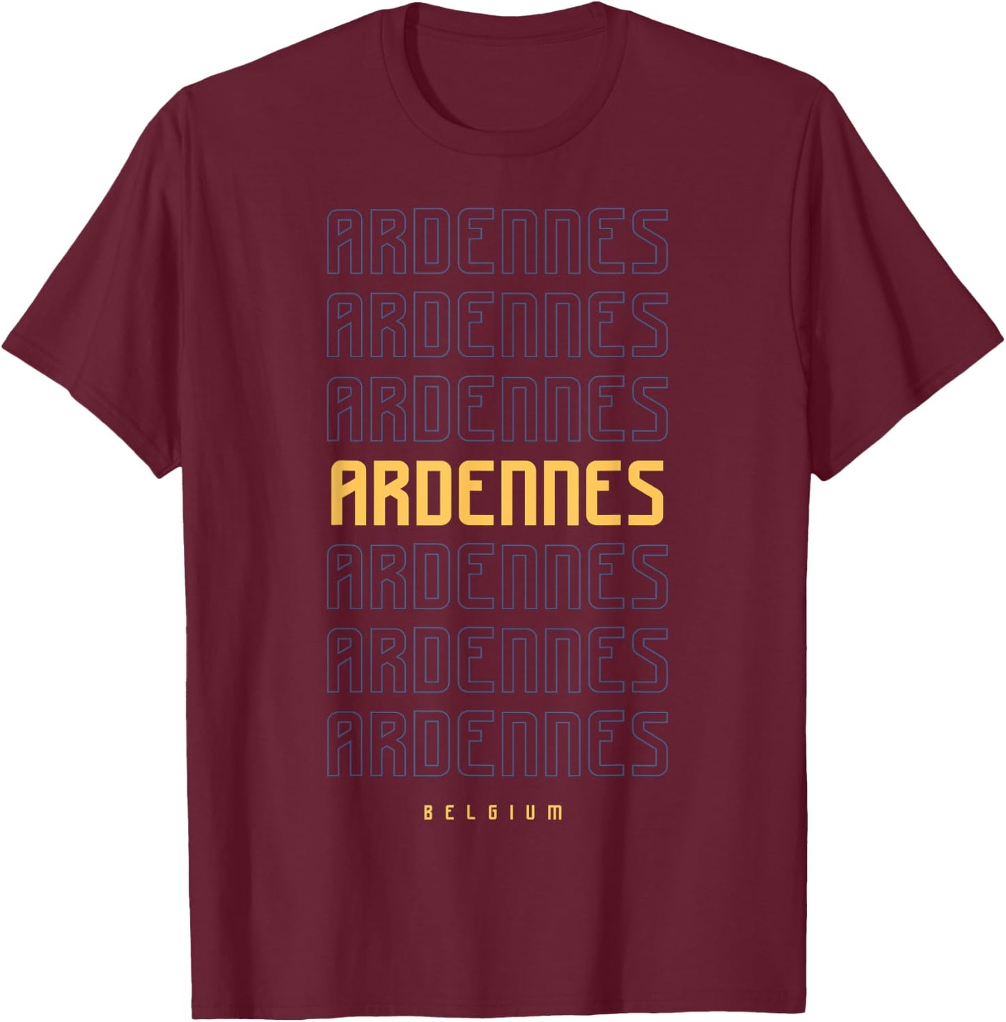 Ardennes Belgium T-Shirt - T-Shirt | Maroon