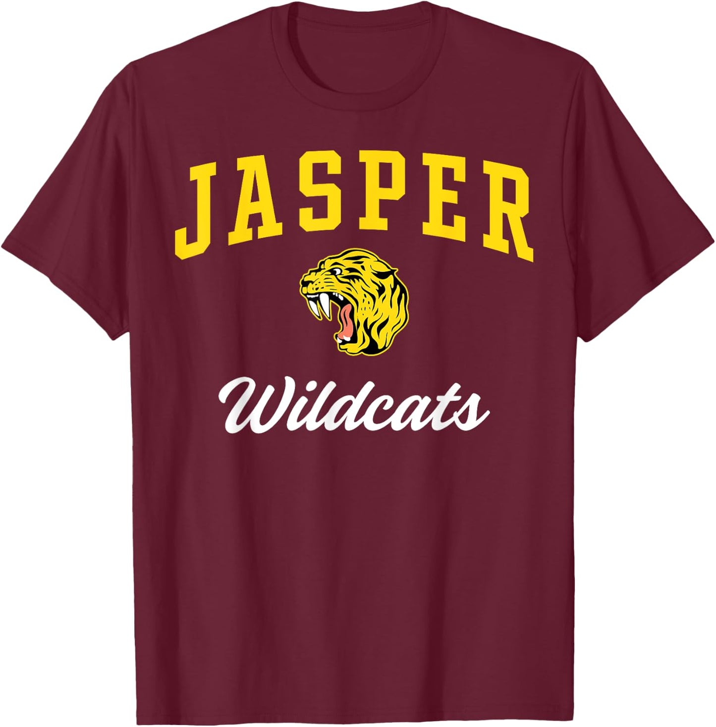 Jasper High School Wildcats C3 T-Shirt - T-Shirt | Maroon