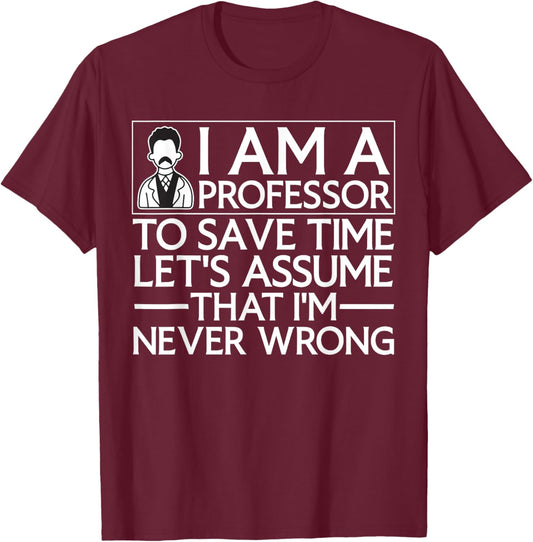 Cute Professor Design Women School College Professor T-Shirt - T-Shirt | Maroon
