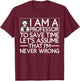 Cute Professor Design Women School College Professor T-Shirt - T-Shirt | Maroon