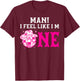 Man I Feel Like I'm 1 Year Old Girl 1st Birthday Cowgirl T-Shirt - T-Shirt | Maroon