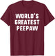 World's Greatest PeePaw Funny Family Pee-Paw T-Shirt - T-Shirt | Maroon
