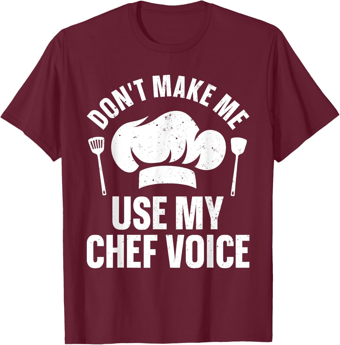 Funny Chef Design Women Cooking Lover Culinary Chef T-Shirt - T-Shirt | Maroon