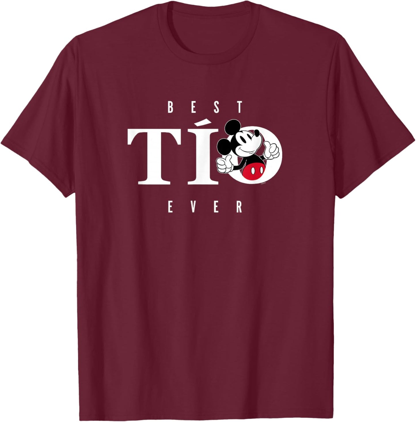 Disney Mickey Mouse Thumbs Up Best TIO Ever Father's Day T-Shirt - T-Shirt | Maroon