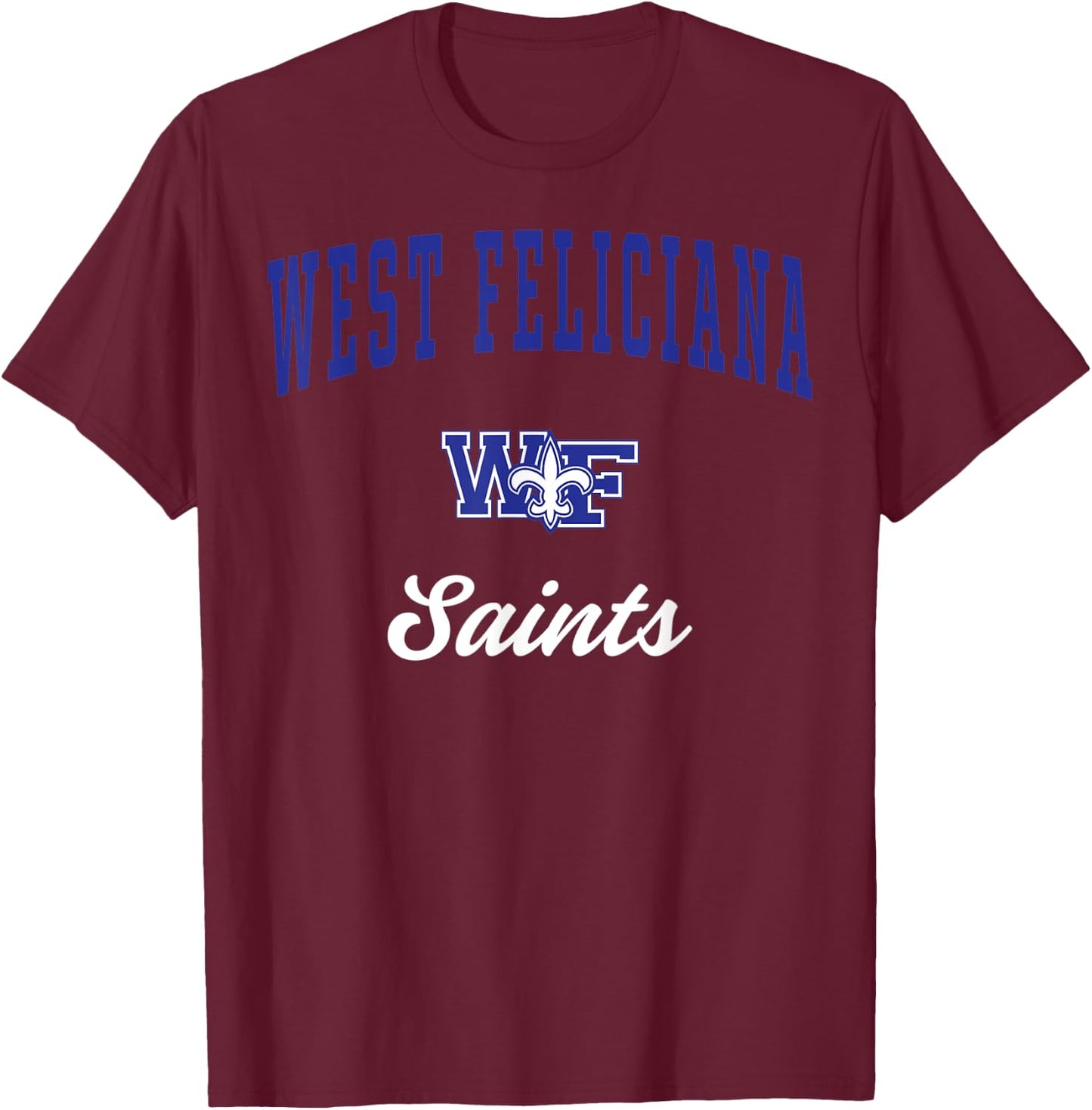 West Feliciana High School Saints C3 T-Shirt - T-Shirt | Maroon