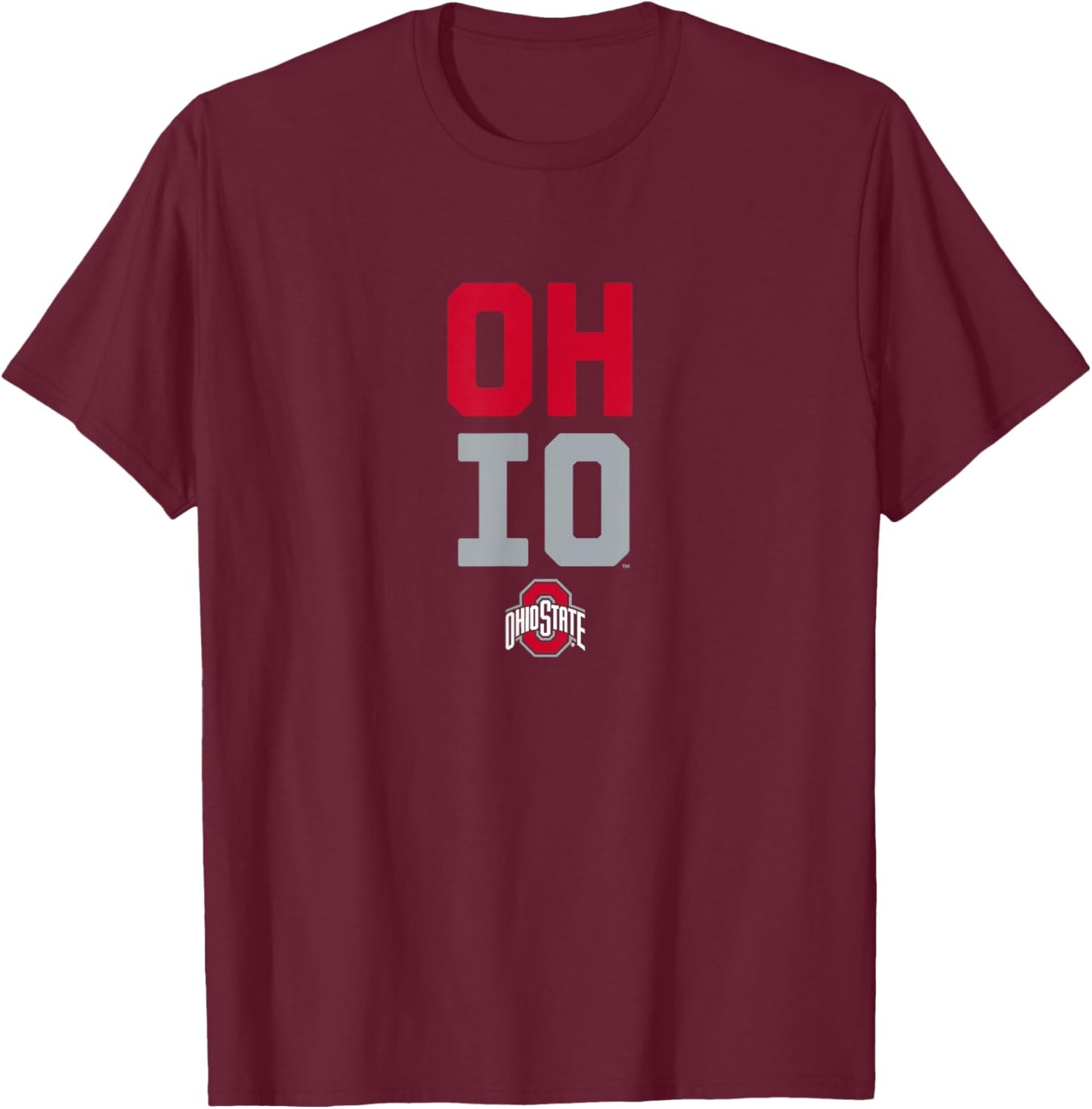 Ohio State Slogan: OH-IO T-Shirt - T-Shirt | Maroon
