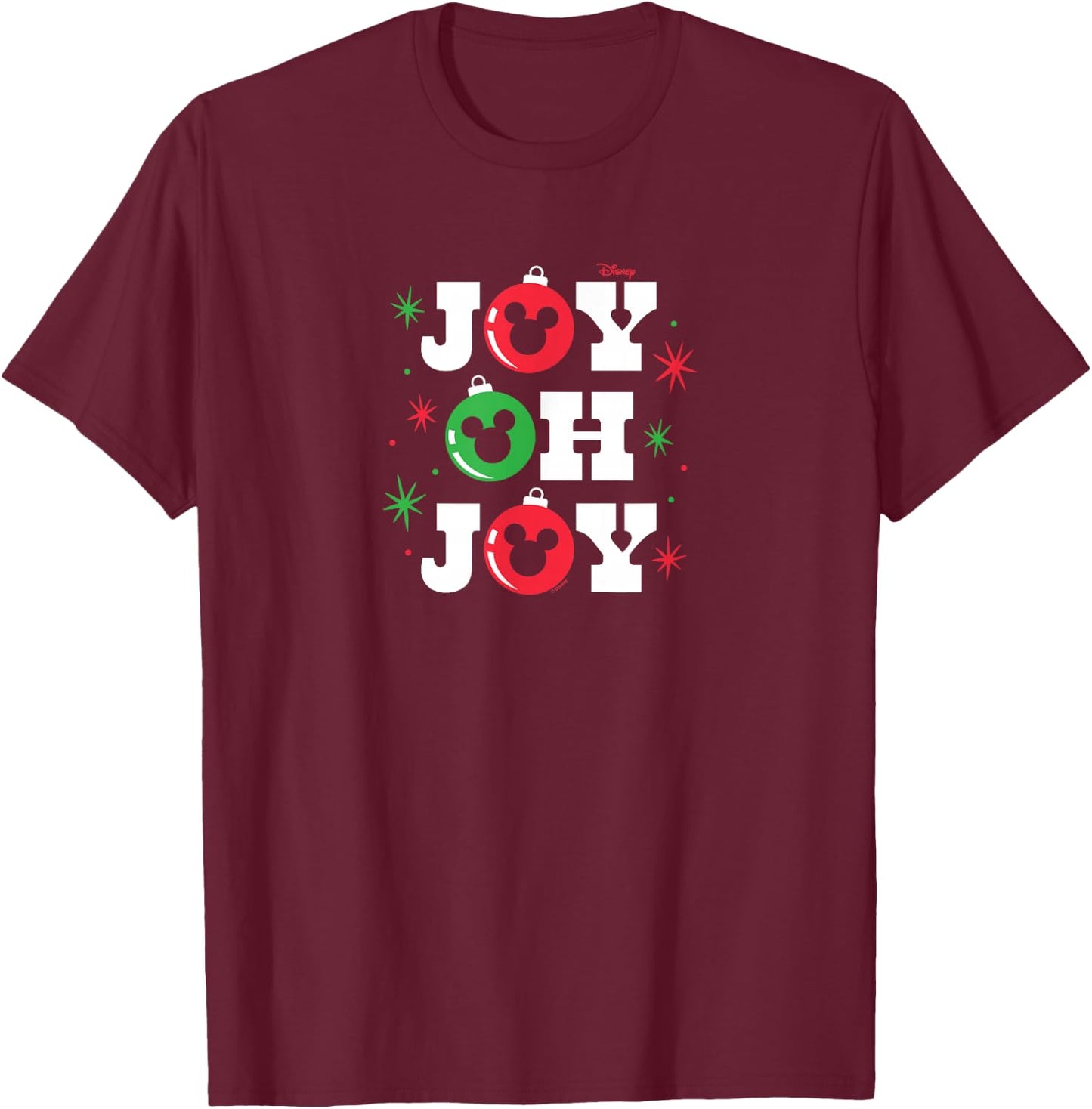 Disney - Mickey Joy Oh Joy T-Shirt - T-Shirt | Maroon