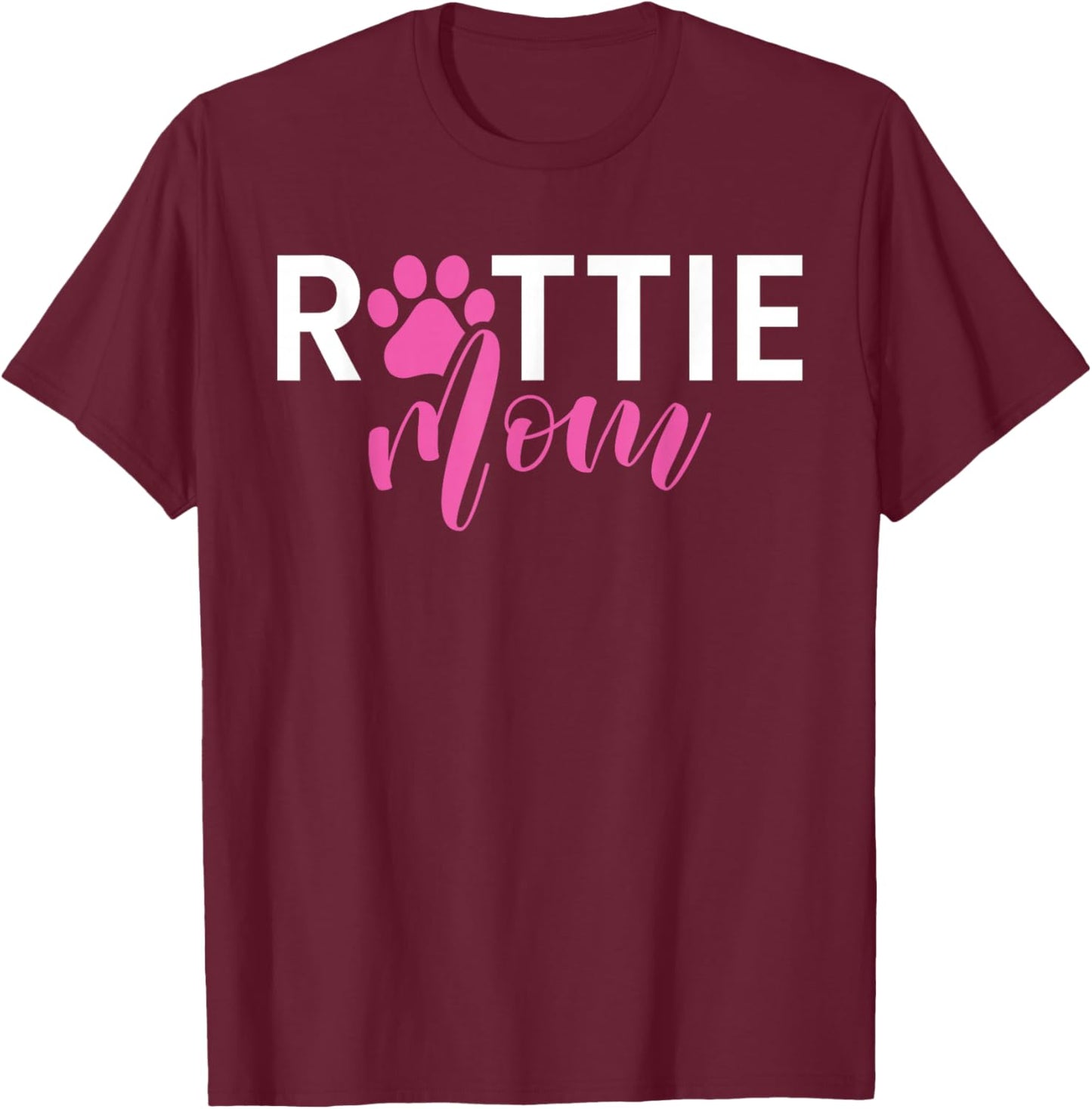 Rottweiler Rottie Mama T-Shirt - T-Shirt | Maroon