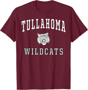Tullahoma High School Wildcats C1 T-Shirt - T-Shirt | Maroon