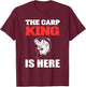 The Carp King Fish Lover And Fisher T-Shirt - T-Shirt | Maroon