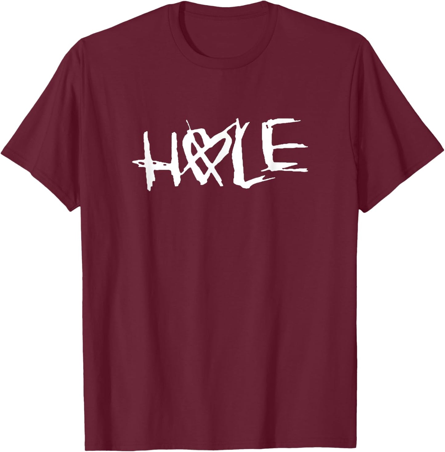 Hole - Heart Logo T-Shirt - T-Shirt | Maroon