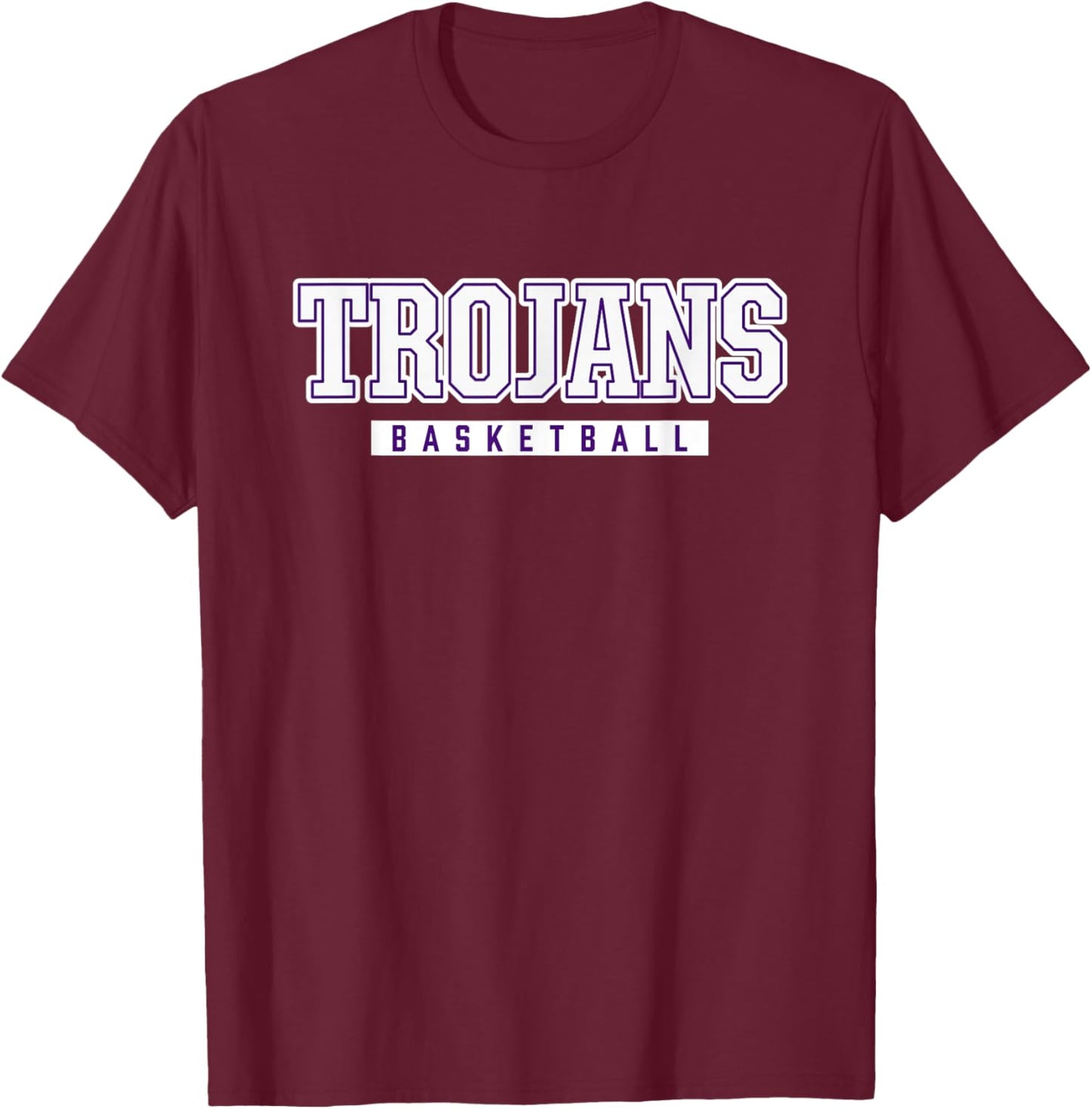 Trojans Basketball Southern High School T-Shirt - T-Shirt | Maroon