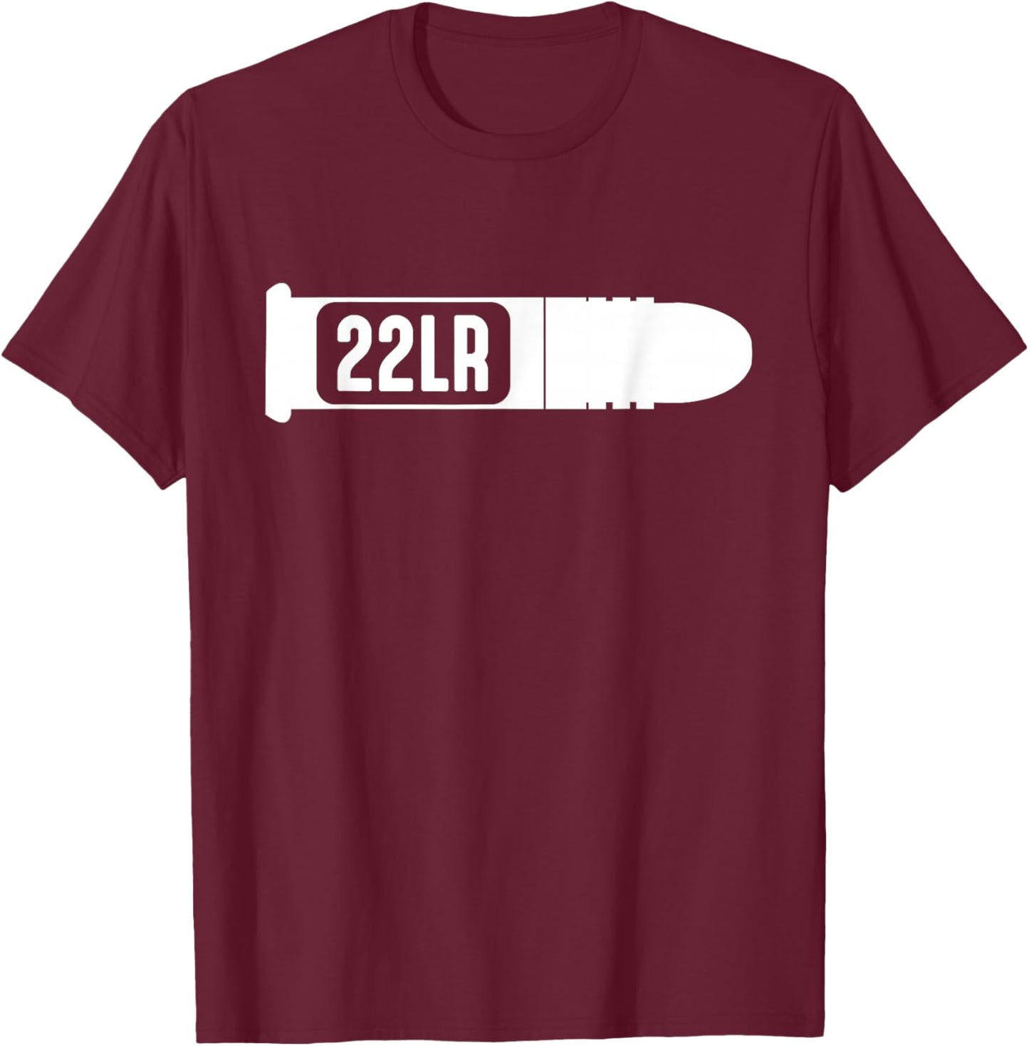 Rimfire .22LR Rifle Used At Rifle Range & Hunter Enthusiast T-Shirt - T-Shirt | Maroon
