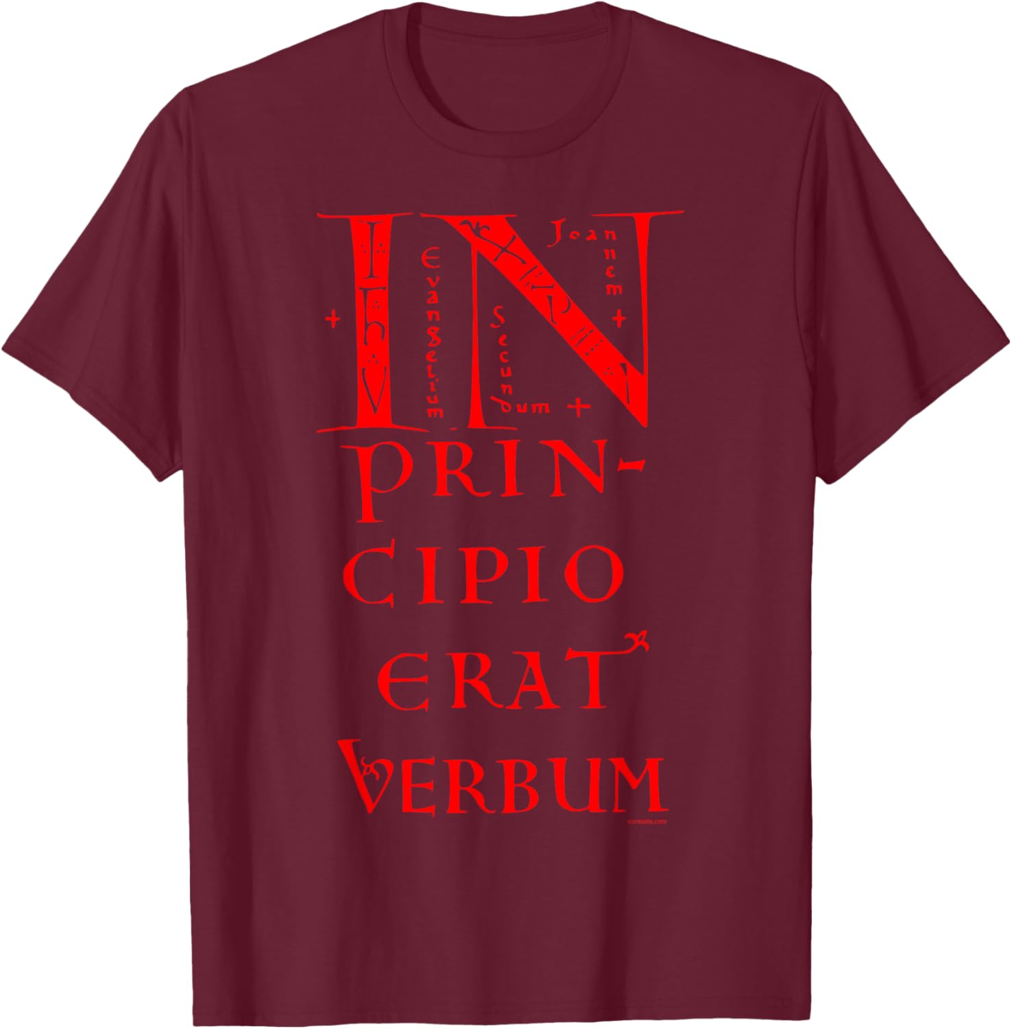 In Principio T-Shirt - T-Shirt | Maroon