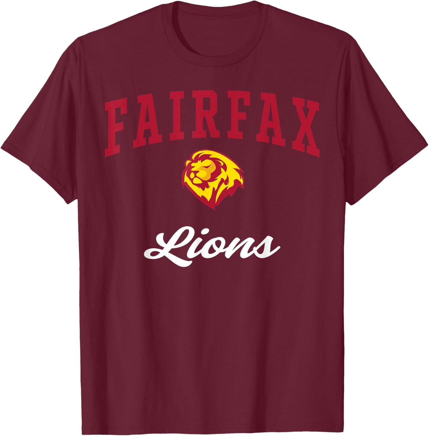 Fairfax High School Lions C3 T-Shirt - T-Shirt | Maroon