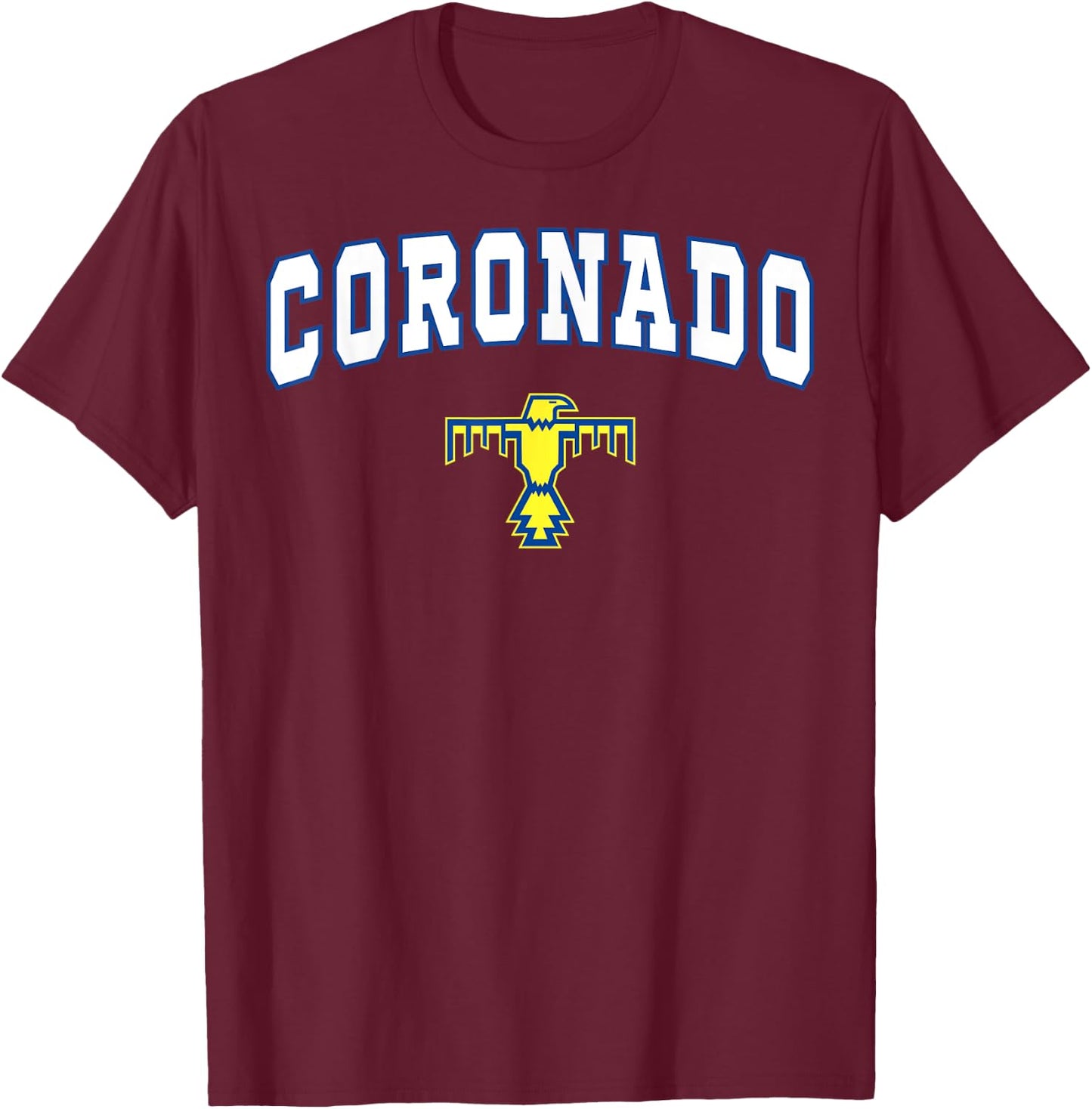 Coronado High School Thunderbirds C2 T-Shirt - T-Shirt | Maroon