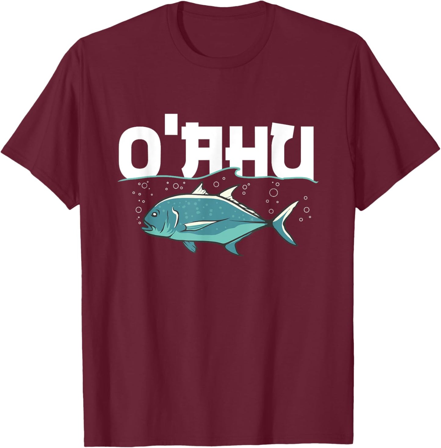 O'AHU Design for a Ulua expert T-Shirt - T-Shirt | Maroon