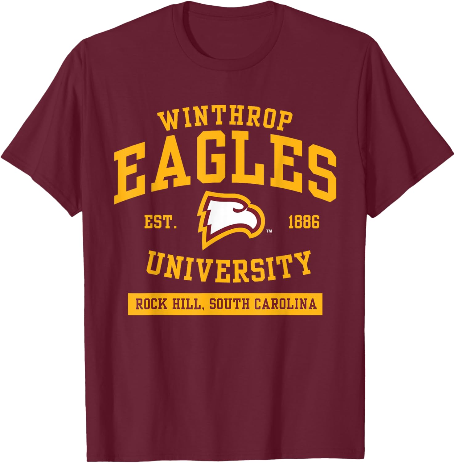 Winthrop Eagles | Official NCAA Merch | NCAFWNT04 T-Shirt - T-Shirt | Maroon