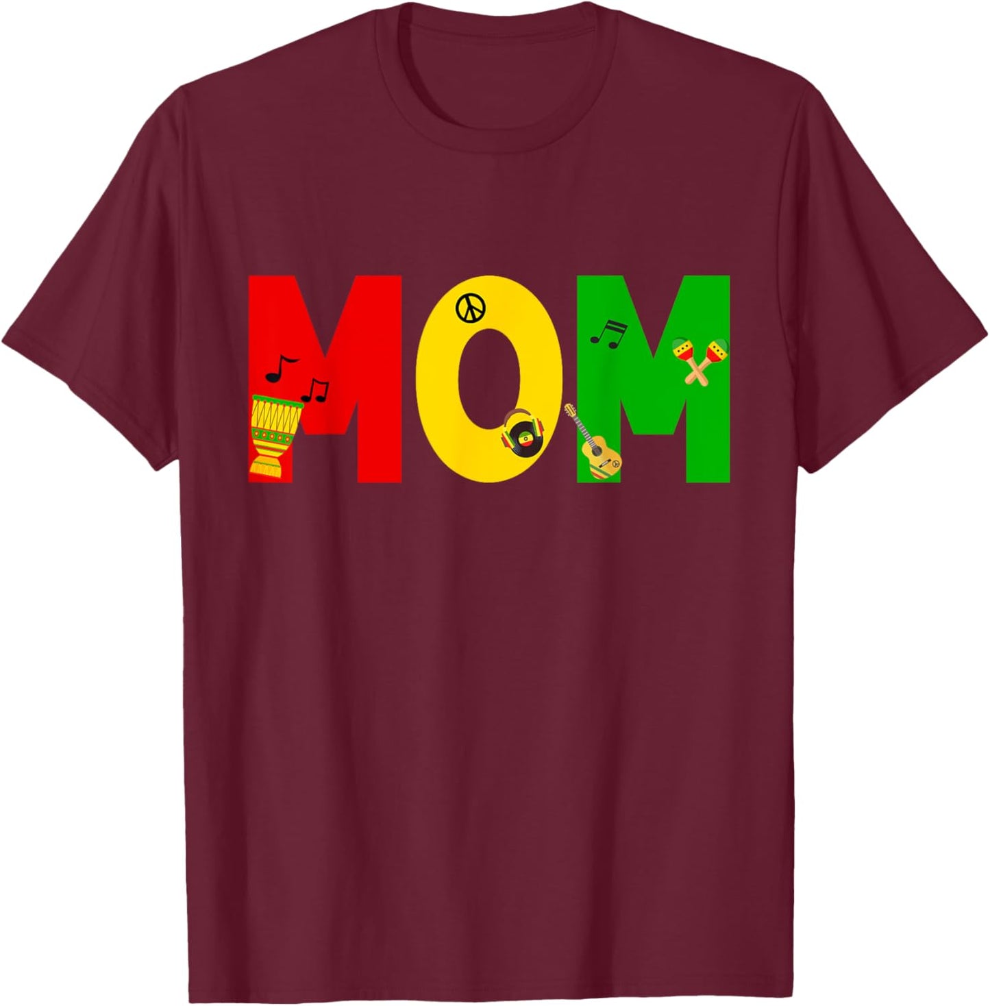 1st Birthday Jamaica King Party Theme Outfit One Year Old T-Shirt - T-Shirt | Maroon