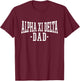 Licensed Alpha Xi Delta Under Arch Dad - White T-Shirt - T-Shirt | Maroon