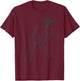 Vintage Birder Graphic Retro Chickadee Bird T-Shirt - T-Shirt | Maroon
