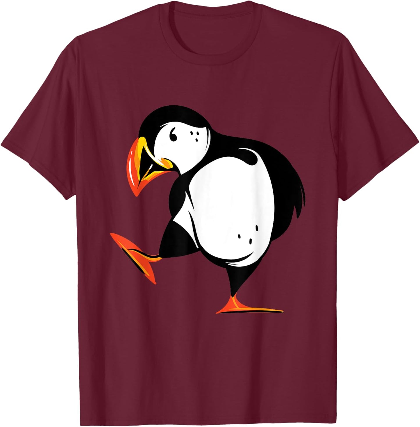 Puffin Baby Seabirds Lovers Bird Lover Iceland Funny Animal T-Shirt - T-Shirt | Maroon