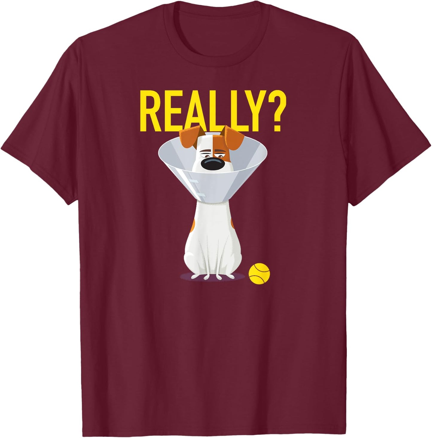 The Secret Life of Pets 2 Max Really Now? T-Shirt - T-Shirt | Maroon
