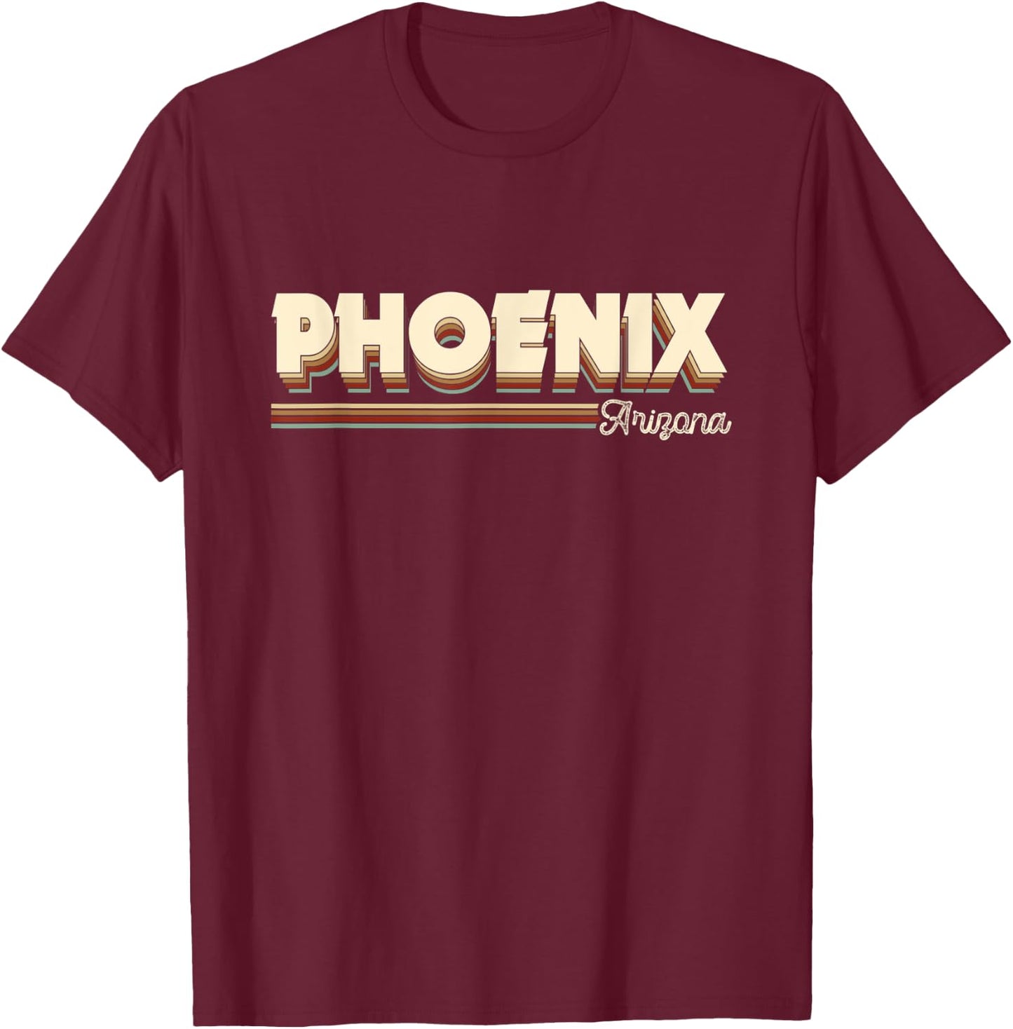 Vintage Phoenix Arizona AZ Gifts Souvenirs Men Women Kids T-Shirt - T-Shirt | Maroon