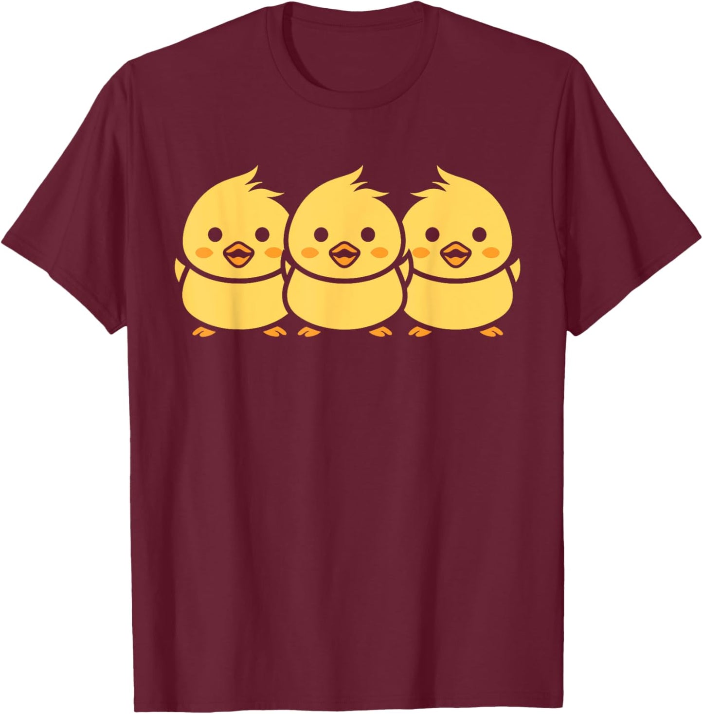 Humor chick love simple little funny baby chicks T-Shirt - T-Shirt | Maroon