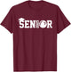 Senior 2025 Bowling Player Class Of 2025 Graduation Seniors T-Shirt - T-Shirt | Maroon