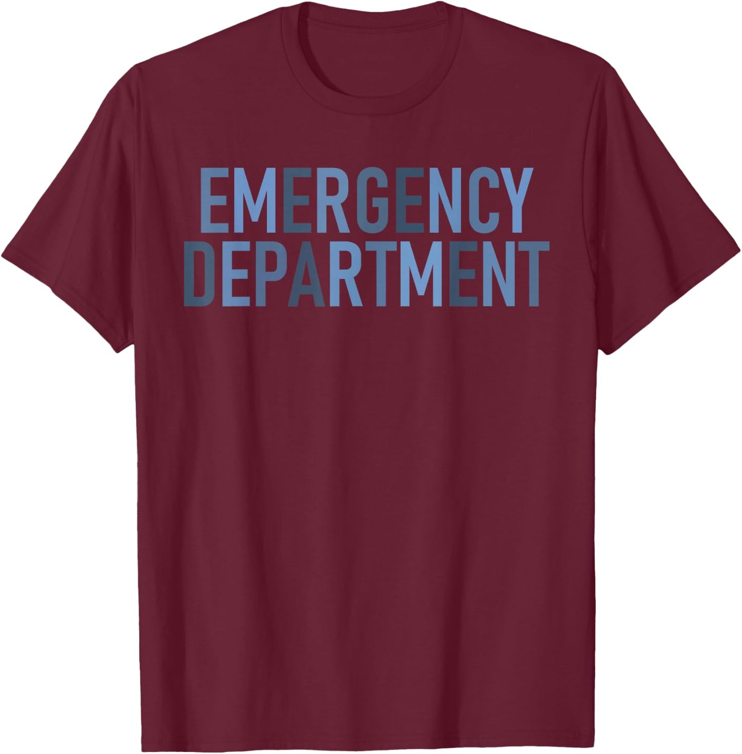 ER Tech Emergency Department Technician Emergency Nurse T-Shirt - T-Shirt | Maroon