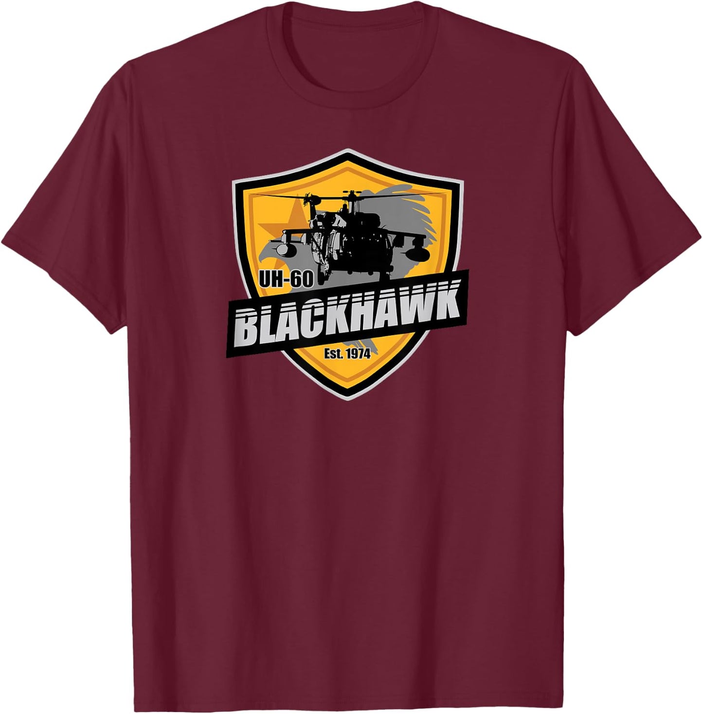 UH-60 Black Hawk T-Shirt - T-Shirt | Maroon