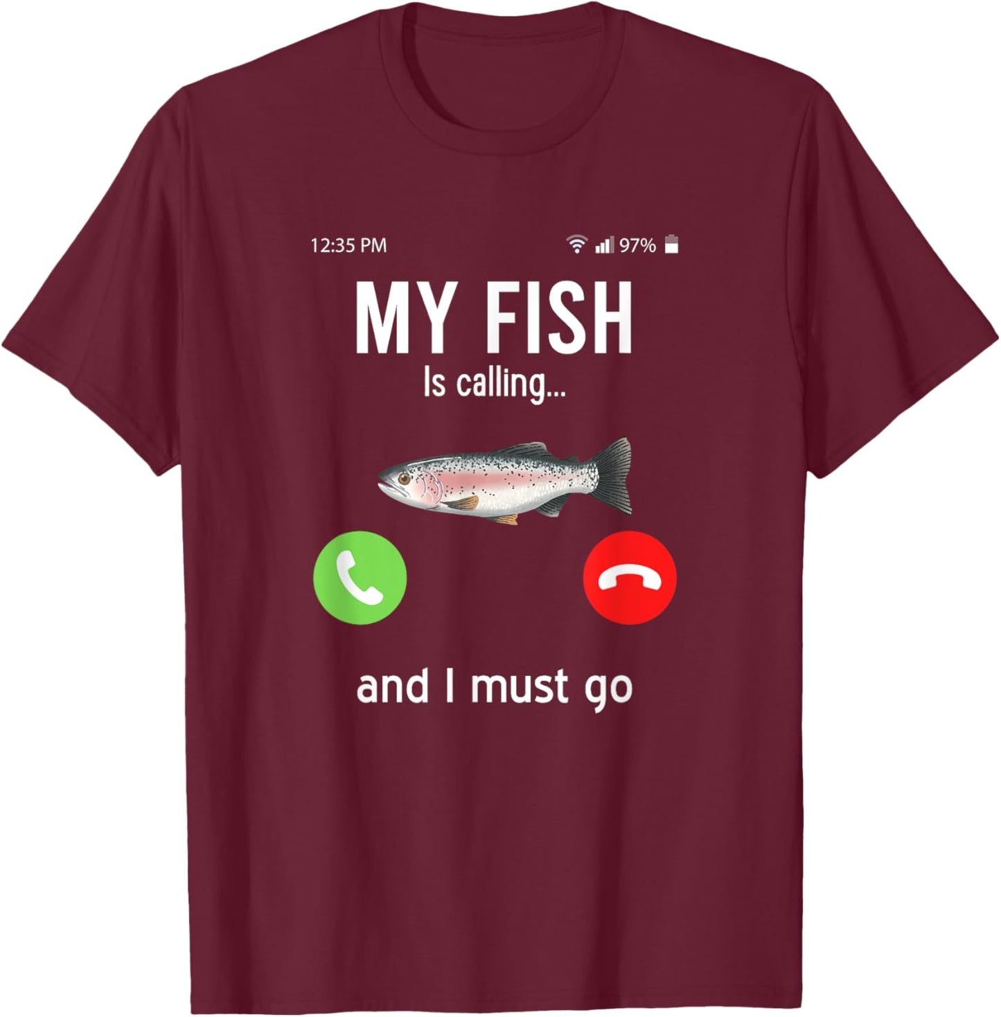 Aquarist fish underwater saying T-Shirt - T-Shirt | Maroon