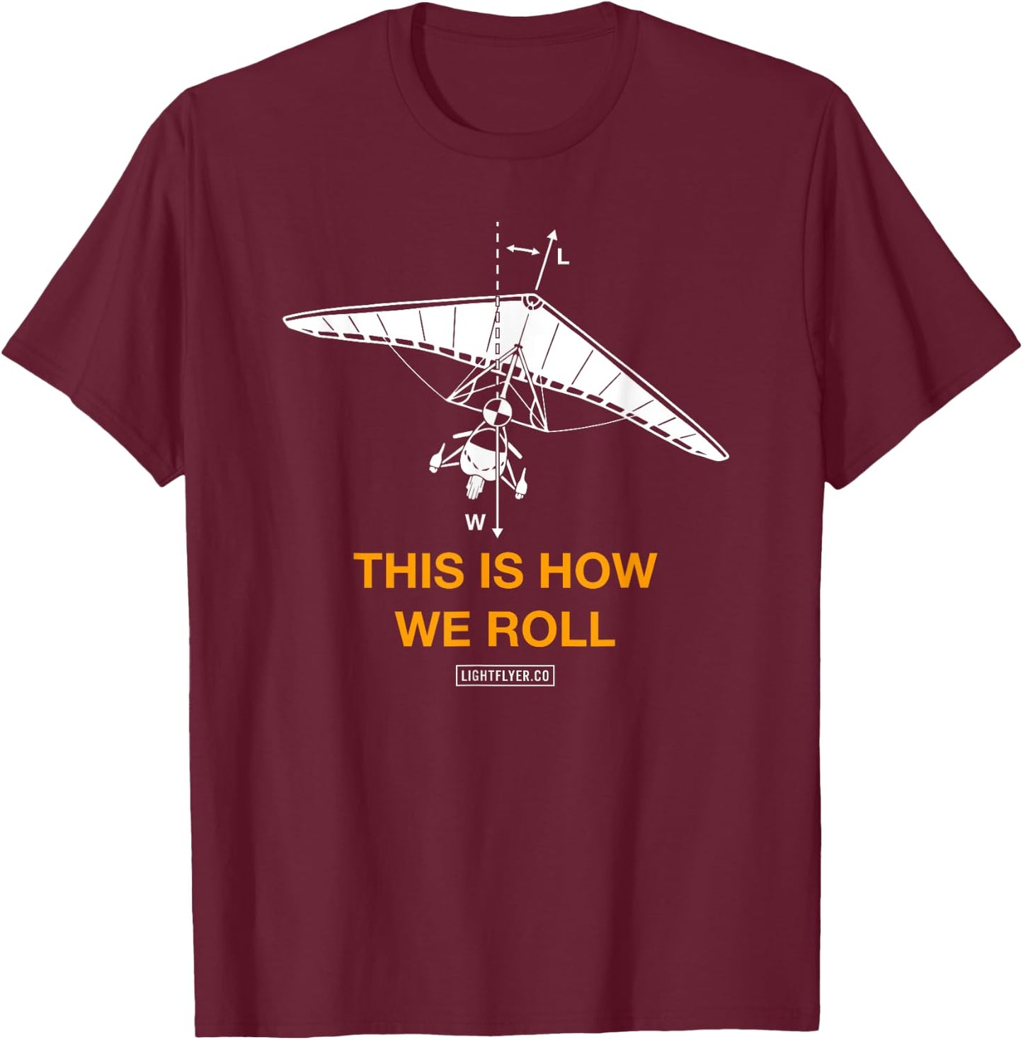 This Is How We Roll - Ultralight Trike T-Shirt - T-Shirt | Maroon