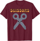 Rock Paper Scissors Halloween Funny Matching Costume Kids T-Shirt - T-Shirt | Maroon